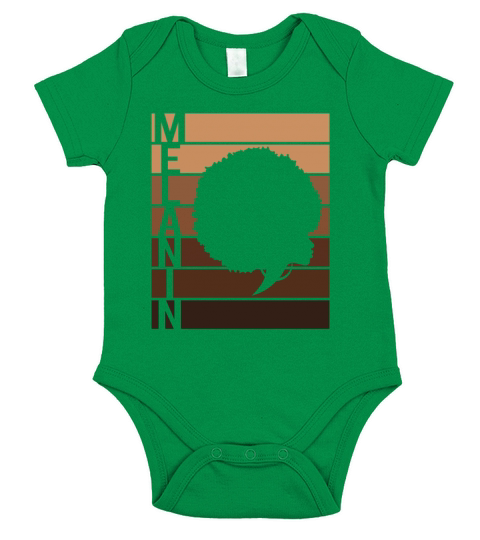 Melanin Definition Black History Month African Short Sleeve Baby One-Piece