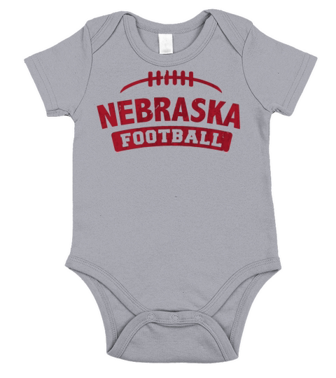 Nebraska Football Vintage Distressed Short Sleeve Baby One-Piece