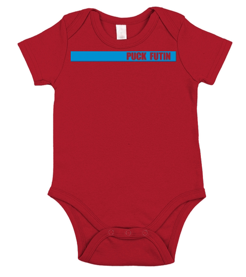 puck futin logo design Short Sleeve Baby One-Piece