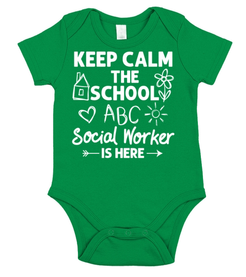 School Social Worker Quotes Appreciation Office Short Sleeve Baby One-Piece