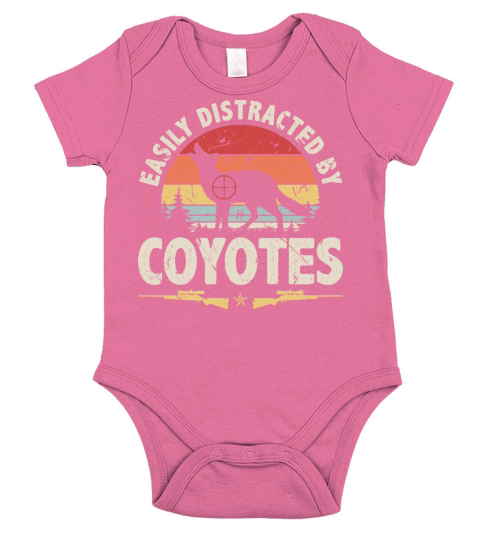 Yote Hunting Vintage Coyote Hunter Short Sleeve Baby One-Piece