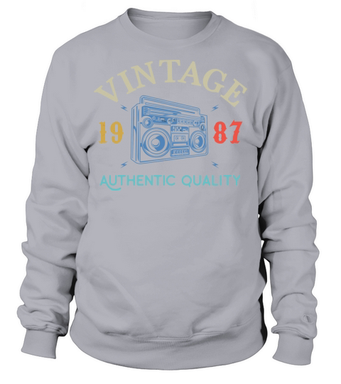 33 Years Old 1987 Vintage 33Rd Birthday Anniversar Sweatshirt Unisex