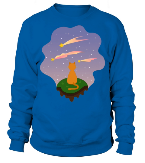 A cat looks at the sunset Sweatshirt Unisex