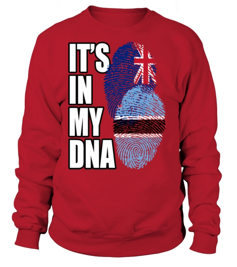 Botswana And New Zealand Mix Heritage DNA Flag Sweatshirt Unisex