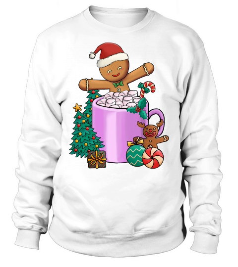 Christmas Hot Drinks Cute Cookies Sweatshirt Unisex