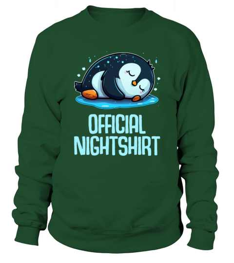 Cute Penguin Sleepshirt Nightwear Nightshirt Sleep Sweatshirt Unisex