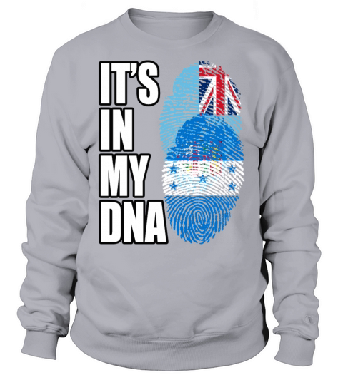 Fijian And Honduran Mix Heritage DNA Flag Sweatshirt Unisex