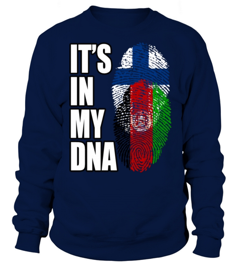 Finland And Afghanistan Mix Heritage DNA Flag Sweatshirt Unisex