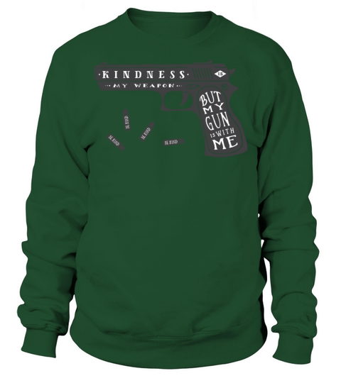 Kindness is my weapon retro illustration Sweatshirt Unisex