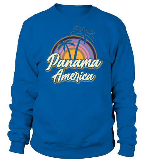 Panama Vintage Sunset Panamanian Wildness Sweatshirt Unisex