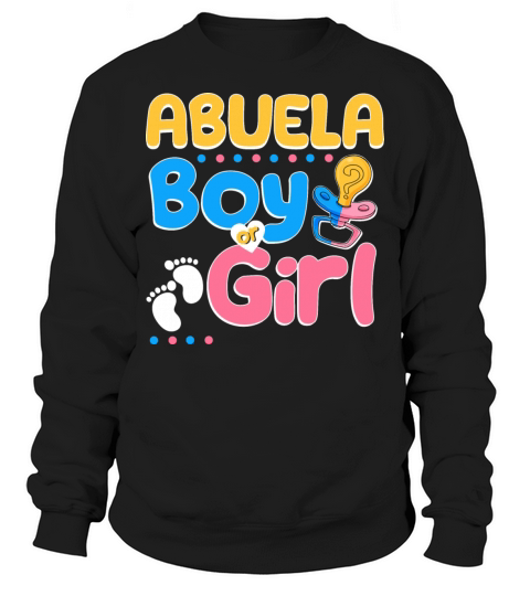 Pink or Blue Abuela Loves You Spanish Grandmother Sweatshirt Unisex