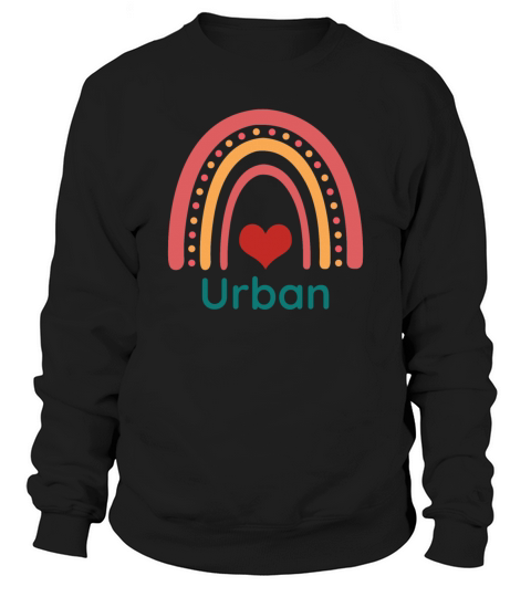 Urban Vintage Boho Rainbow Sweatshirt Unisex