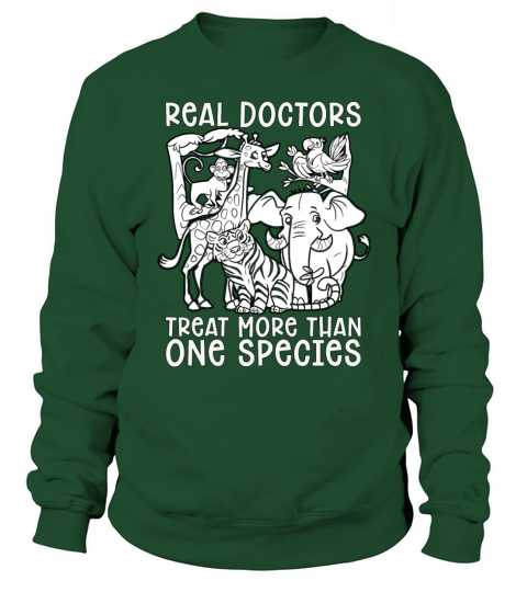 Veterinary Real Doctors Treat Animals Veterinarian Sweatshirt Unisex