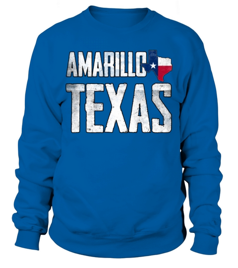 Vintage Amarillo Texas Flag Sweatshirt Unisex