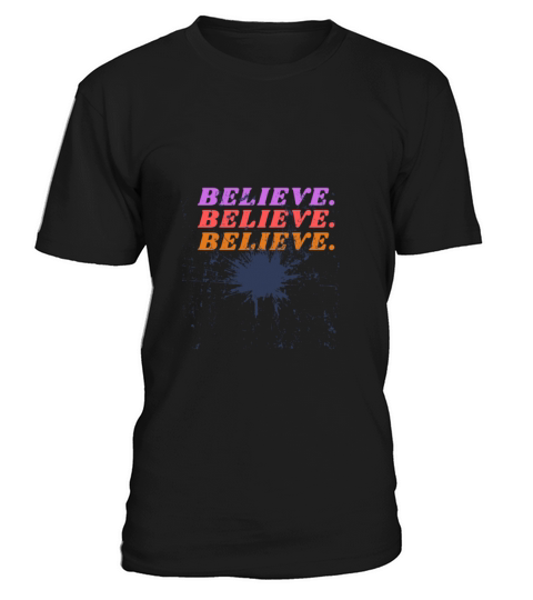 Colorful Retro Positivity Typography T Shirt T-Shirt Unisex