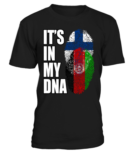 Finland And Afghanistan Mix Heritage DNA Flag T-Shirt Unisex