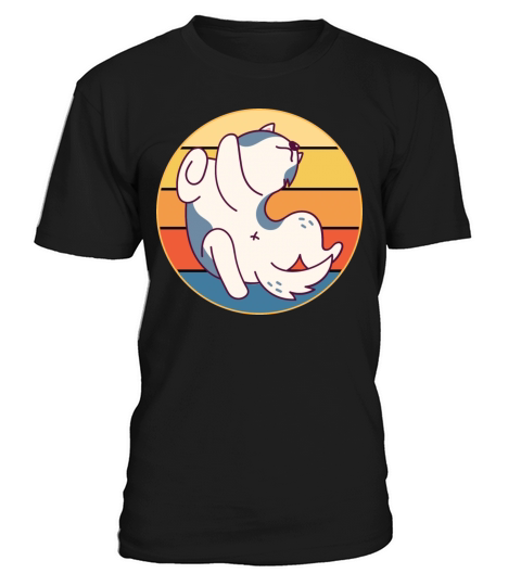 Funny Kawaii Cute Husky Dog Vintage Retro Sunset T-Shirt Unisex