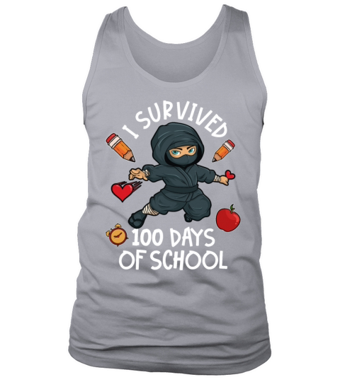 100 Days Of School Ninja Tank Top Unisex