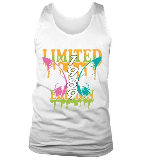 1989 Born Limited Edition Butterfly Gift Tank Top Unisex