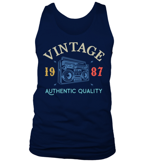 33 Years Old 1987 Vintage 33Rd Birthday Anniversar Tank Top Unisex