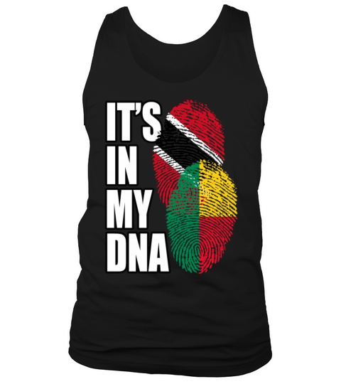 Beninese And Trinidad Tobago Mix Heritage DNA Flag Tank Top Unisex