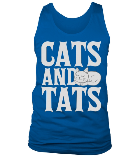 cats and tats quote Tank Top Unisex