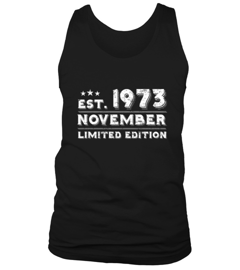 Est November 1973 - Birthday Present - Vintage Tank Top Unisex