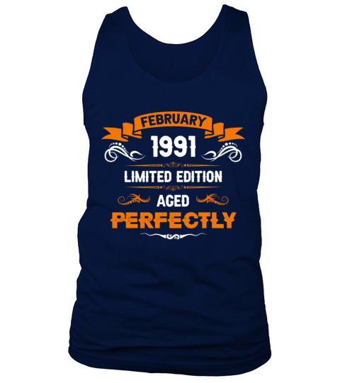 February 1991 Vintage Birthday Present Tank Top Unisex