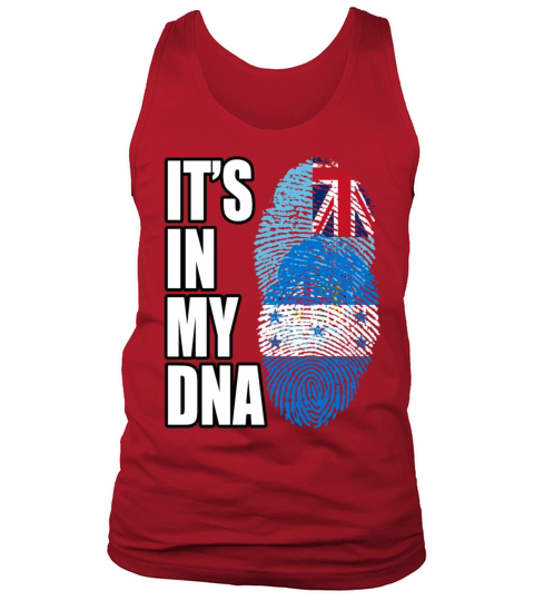 Fijian And Honduran Mix Heritage DNA Flag Tank Top Unisex