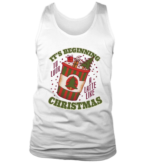 Funny Winter Christmas Latte Drink Quote Tank Top Unisex