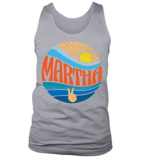 Martha Shirt Vintage Sunset Martha Groovy Tie Dye Tank Top Unisex