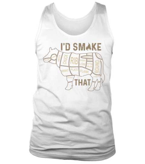 Mens Chef Butcher Cook BBQ Id Smoke That Cow Beef Tank Top Unisex