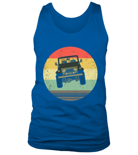 Off Road Retro Vintage Style 4X4 Car Enthusiast Tank Top Unisex