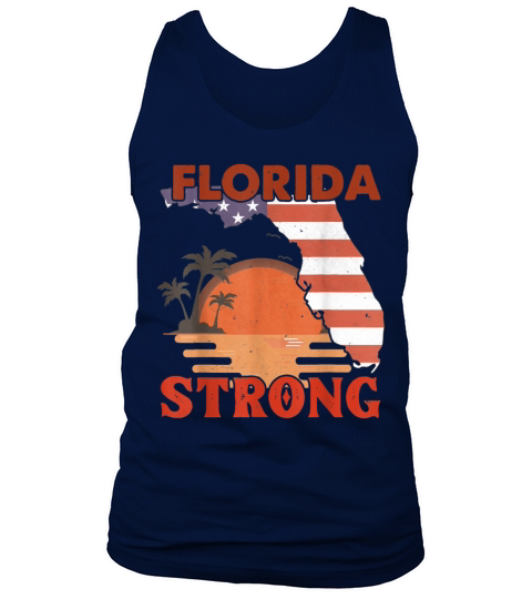 Retro Vintage Florida Strong Support Men Women Tank Top Unisex