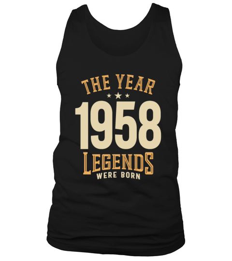 The Year 1958 65th Birthday Tank Top Unisex