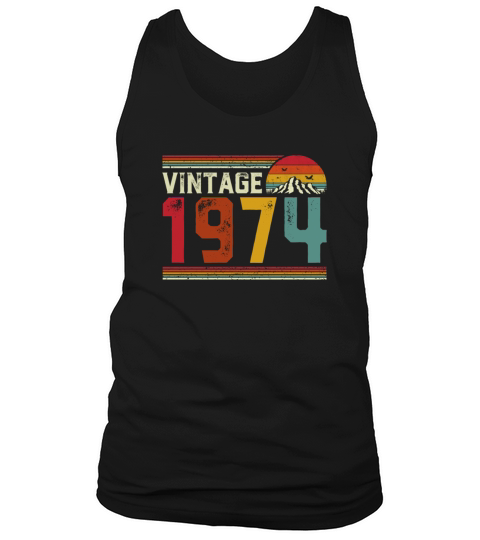 Vintage 1974 Limited Edition 47th Birthday Gift Tank Top Unisex