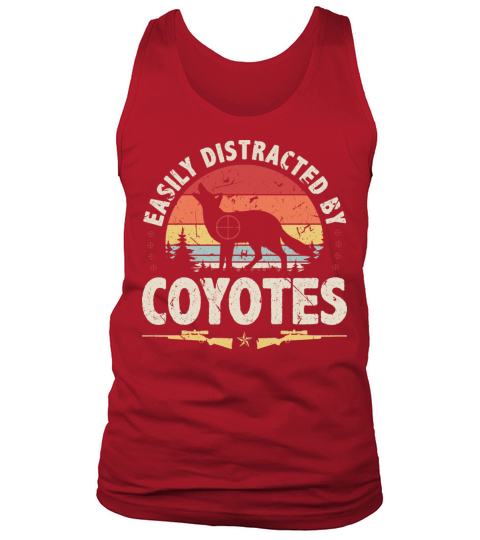 Yote Hunting Vintage Coyote Hunter Tank Top Unisex