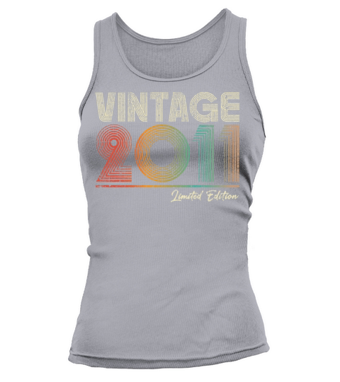 12 Years Old Vintage 2011 12th Birthday Gifts Tank top Woman