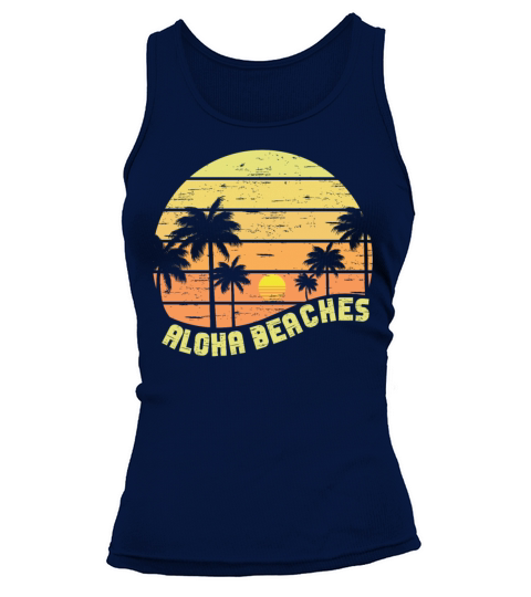 Aloha Beaches Tropical Hawaiian Summer Island Tank top Woman