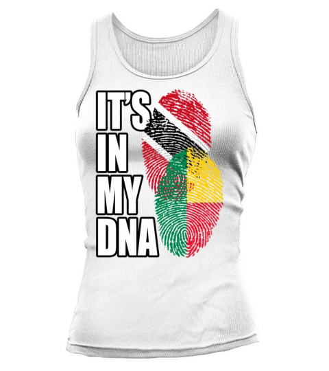 Beninese And Trinidad Tobago Mix Heritage DNA Flag Tank top Woman