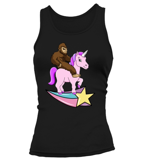 Bigfoot Riding A Unicorn Tank top Woman