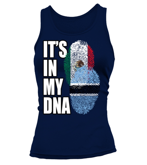 Botswana And Mexican Mix Heritage DNA Flag Tank top Woman