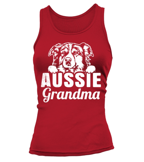 Cute AUSSIE dog for pet lover grandma or mom Tank top Woman