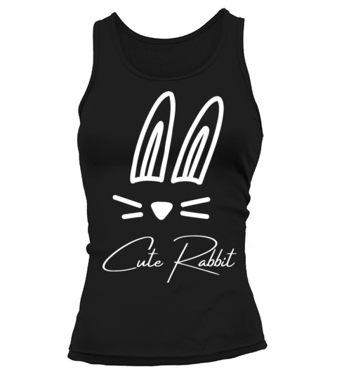 Cute Rabbit Design Shirts Tank top Woman