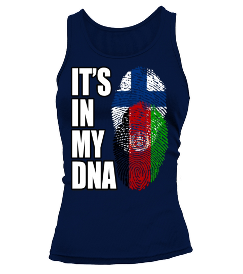Finland And Afghanistan Mix Heritage DNA Flag Tank top Woman
