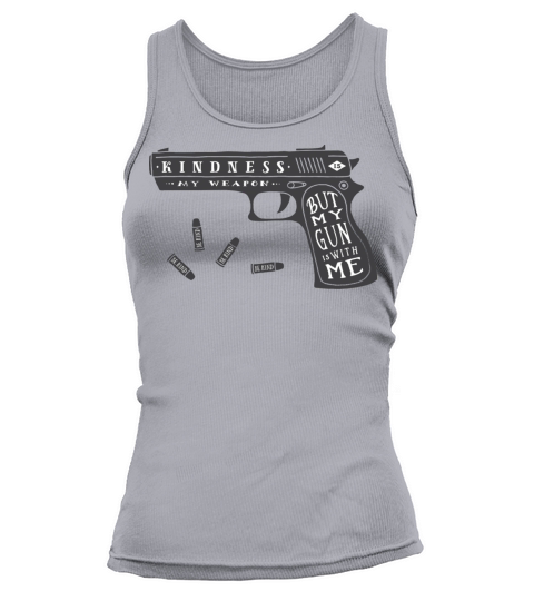 Kindness is my weapon retro illustration Tank top Woman