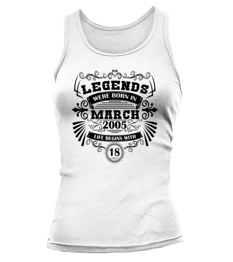March 2005 Birthday Vintage Legend Tank top Woman