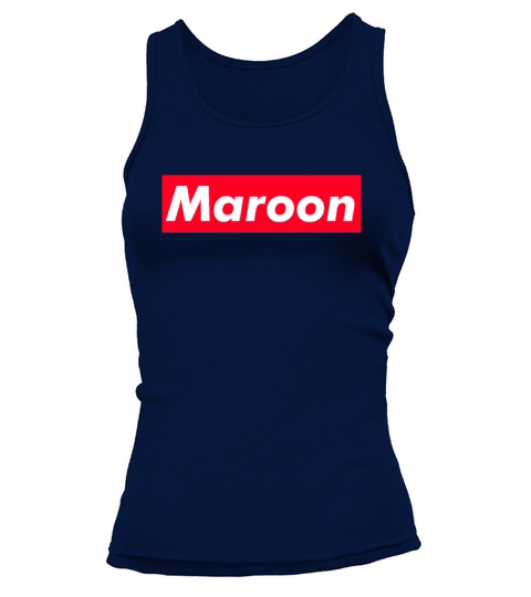 Maroon Red Box Text Gift Music Fan Lover Tank top Woman