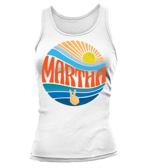 Martha Shirt Vintage Sunset Martha Groovy Tie Dye Tank top Woman