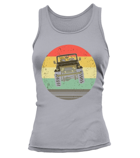 Off Road Retro Vintage Style 4X4 Car Enthusiast Tank top Woman